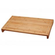 Lipper International Bamboo Wood Over The Sink/Stove Kitchen Cutting and Serving Board, Large, 20 1/2 x 11 1/2 x 2