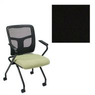 Office Master YS70N-1200 Yes Series Folding Mesh Back Office Chair - Grade 1 Fabric - Celestial Oberon Black