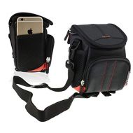 Navitech Black Digital Camera Case Bag Compatible with The Panasonic Lumix DC-TZ200