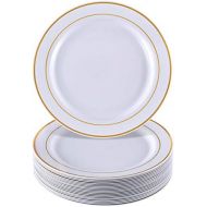 Silver Spoons GOLD PLASTIC PLATES | 20 Dinner Plates | Golden Glare | 10.25