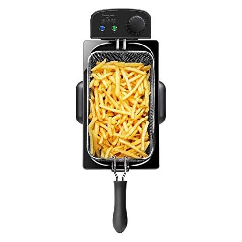  Taurus 973967000 Fry3 Oil Fryer, 3 L, 1 kg Potatoes, 2000 W, Temperature from 150 to 190 °C, Clean Oil, Removable, Dishwasher Safe