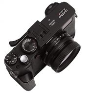 Haoge UV Filter & Lens Hood and Thumb Up Kit for Fujifilm Fuji X100V Camera Black kit