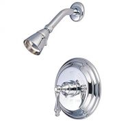 Kingston Brass KINGSTON BRASS KB3631ALSO Vintage Pressure Balanced Shower Faucet with Solid Brass Shower Head, Chrome
