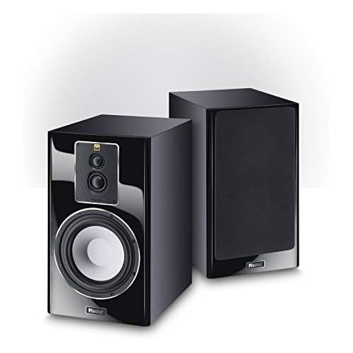  [아마존베스트]-Service-Informationen Magnat Signature 703 Black Pair Dynamic 3-Way Shelf Speakers with Elegant High Gloss Front for Fantastic Stereo and Home Theater Sound