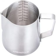 Apexstone Espresso Milk Frothing Pitcher 20 oz,Espresso Steaming Pitcher 20 oz,Coffee Milk Frothing Cup,Coffee Steaming Pitcher 20 oz/600 ml