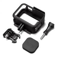 XIAOMINDIAN-HAT XIAOMINDIAN for GoPro Hero 9 Accessories Kit Protection Frame Lens Cap Soft TPU Cover for Go Pro Hero 9 Black Action Camera Protection Frame (Colour : Black Color)