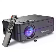 Bonsaii Movie Projector, Support 1080P 120 Display, Portable Home Theater Projector with 4500Lux and 50,000Hrs LED Lamp Life, Compatible with TV/Laptop/USB/PS4/DVD Player/Video Camera