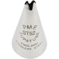 PME 52 Seamless Stainless Steel Large Leaf Supatube, Decorating Tip