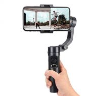 LJJ 3-Axis Gimbal Stabilizer, Handheld Stabilizer, 360° Roll Inception Mode Auto Face Tracking Compatible, for iPhone 11 Pro Max/Samsung/Huawei
