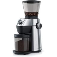 Arendo - elektrische Kaffeemuehle mit Kegelmahlwerk in Edelstahl - 150 Watt - Coffee Grinder - 15 Mahlgradstufen 360 g Fuellmenge Automatikverschluss Aromaschutz - Schutzschaltung -