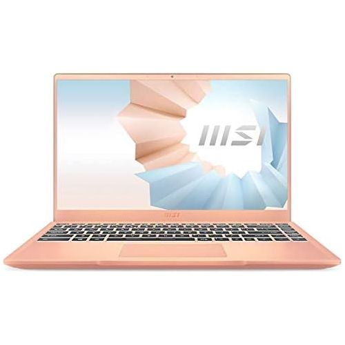  MSI Modern 14 Professional Laptop: 14 IPS-Level Thin Bezel Display, Intel Core i7-1165G7, NVIDIA GeForce MX450, 16GB RAM, 512GB NVMe SSD, Win10 PRO, Beige Mousse (B11SB-290)