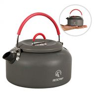 REDCAMP 1.4L Outdoor Camping Kettle with Cup, Aluminum Water Pot with Carrying Bag, Compact Lightweight Tea Kettle