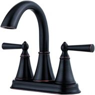 Pfister LG48-GL0Y Saxton 2-Handle 4 Centerset Bathroom Faucet in Tuscan Bronze, 1.2gpm