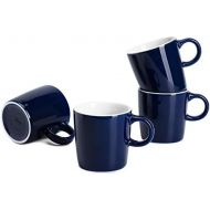 [아마존베스트]Sweese 409.403 Porcelain Espresso Cups - 3.5 Ounce - Set of 4, Navy