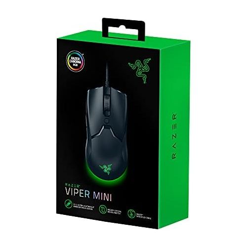 레이저 [아마존베스트]Razer Viper Mini - Ultra light gaming mouse (ultra-light ambidextrous gamer mouse with 61g weight, Speedflex cable, optical 8,500 DPI sensor and RGB chroma lighting)