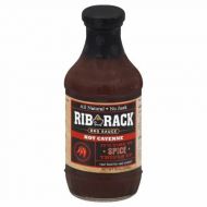 KeHe Distributors Rib Rack Hot Cayenne BBQ Sauce, 19 Ounce (Pack of 6)