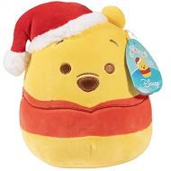Squishmallow 8 Disney Winnie The Pooh with Santa Hat Official Kellytoy Cute and Soft Disney Plush Stuffed Animal Toy Great Gift for Kids Ages 2+