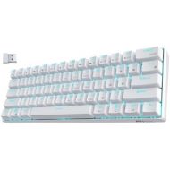RK ROYAL KLUDGE RK61 Wireless 60% Triple Mode BT5.0/2.4G/USB-C Mechanical Keyboard, 61 Keys Bluetooth Mechanical Keyboard, Compact Gaming Keyboard with Software (Hot Swappable Blue