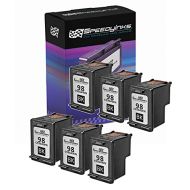 Speedy Inks Remanufactured Ink Cartridge Replacement for HP 98 C9364WN (Black, 6-Pack)