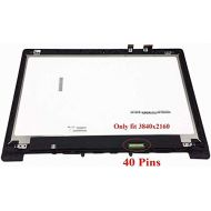 for Asus 15.6 4K 3840x2160 LCD Display Replacement LED Screen with Touch Digitizer and with Bezel Frame Assembly ZenBook Pro UX501 UX501J UX501JW UX501V UX501VW (3840X2160 Resoluti