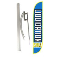 LookOurWay Liquidation Sale Feather Flag Complete Set with Pole & Ground Spike