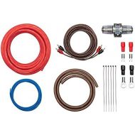 [아마존베스트]-Service-Informationen Cable Kit 20 mm² Ready Assembled Wiring Kit Perfect for Power Amplifiers / Amplifiers in the Car - Power Cable Set for Amplifier