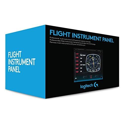  [아마존베스트]Logitech G Saitek Pro Flight Instrument Panel Control Panel for Flight Simulators 3.5 Inch LCD Colour Display 15 Display Options USB Expandable PC Black