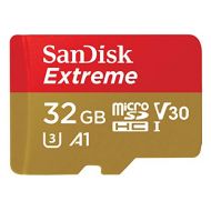 32GB SanDisk Extreme MicroSD Memory Card Bundle with SanDisk Adapter and MicroSD Reader for GoPro Cameras, Drones, and Smartphones