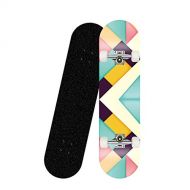 EKRPN Skateboard 8020CM Skateboard Double Upright Four Wheel Skateboard Skateboard Deck Board Long Board Long Board Deck Strong Durability ( Color : 8 )