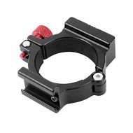 Andoer Extension Bracket Clip Holder Adapter Ring Clamp with 1/4 Inch Screw Holes & Hot Shoe Mount for Microphone LED Light Photography Accessories for Zhiyun Smooth 4 Handheld Gim