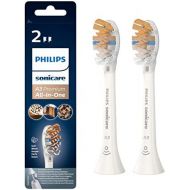 Philips Sonicare Original A3 Premium All in One Brush Head for Complete Care HX9092/10, 20x More Plaque Removal, Pack of 2, White
