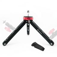 Tabletop Tripod for DSLR Camera, with 1/4 and 3/8 Screw Mount and Function Leg Design, Max Payload of 176 Lb CNC Aluminum, Moman Minipod for Zhiyun Smooth 4, DJI Osmo 2 Mobile
