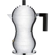 Alessi MDL02/3 B Kaffeekanne, Aluminium, schwarz