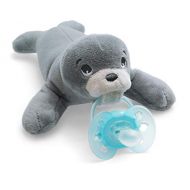 Philips Avent Snuggle Seal SCF348/14 Soft Toy with Dummy Ultra Soft Perfect Gift for Newborns and Babies