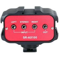 [아마존베스트]-Service-Informationen Saramonic SR-AX100 Universal Audio Adapter with Stereo & Dual Mono 3.5mm Inputs for DSLR Cameras & Camcorders
