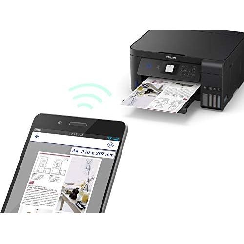 엡손 [아마존베스트]Epson EcoTank ET-2750 3-in-1 inkjet multifunction device (copier, scanner, printer, A4, duplex, WiFi, display, USB 2.0), large ink tank, high range, low page cost