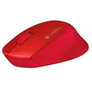 Logitech Wireless Optical Mouse with Curved Design and Extended Power M280(Red)