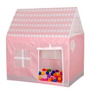 Wai Sports & Outdoors Household Children Printing Play Tent Small Game House (Black White) Tents & Accessories (Color : Light Pink)