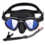 Ponis-Limos - Adult Snorkeling Mask Snorkel Tube Set Full-dry Swimming Diving Goggles Easy Breath Snorkel Tube Snorkeling Goggles