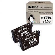 BeOne Remanufactured Ink Cartridge Replacement for Epson 212 XL 212XL T212 T212XL Black 2-Pack to Use with Workforce WF-2850 WF-2830 WF2850 WF2830 Expression Home XP-4100 XP-4105 X