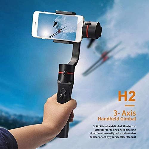  WSSBK 3 Axis Handheld Gimbal USB Charging Video Record Universal Adjustable Direction Smartphone Stabilizer with Stand