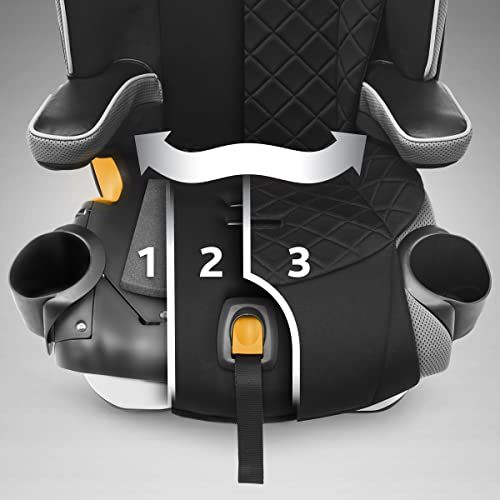 치코 Chicco MyFit Zip Harness + Booster Car Seat - Nightfall, Black