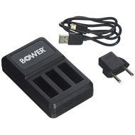Bower XAS-GP4TRI Triple Battery Charger for GoPro ADHBT-401 (Black)