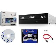 Asus 16X BW 16D1HT Internal Blu ray Burner Drive Bundle with 1 Pack M DISC BD, Cable Accessories and Mounting Screws (Supports BDXL and M Disc, Retail Box)