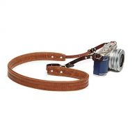Ona The Oslo Padded Leather Camera Strap for Mirrorless and Film Cameras, Antique Cognac Brown