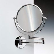 Nameeks 99141 Windisch 8 Wall Mounted Double Sided Makeup Mirror with 3x/5x/7x, Chrome / 3x