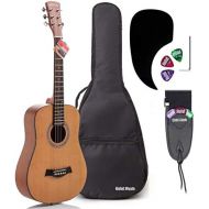 Hola! Music Acoustic Guitar Bundle for Beginners and Kids - 3/4 Size (36) Guitars -Natural