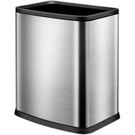 SuoANI Stainless Trash Cans Trash Can Waste Disposal Unit Garbage Bag Bin Fresheners Indoor Garbage Can Trash Bag Waste Bins Simple Human Bins