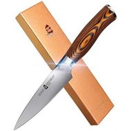 TUO Paring Knife Peeling Knife High Carbon German Stainless Steel Rust Resistant Kitchen Cutlery Luxurious Gift Box Included 4 inch Fiery Phoenix Series