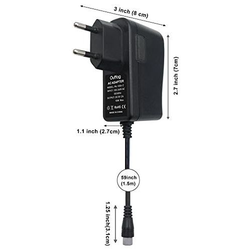  [아마존베스트]Outtag 10W 5V2A Power Supply Charger Universal Adapter Plug 7x Plugs for Router/WiFi/Mobile Phone/Radios/Speakers/Tablets/Camera/Game Consoles/Power Supply Household Appliances/Tra